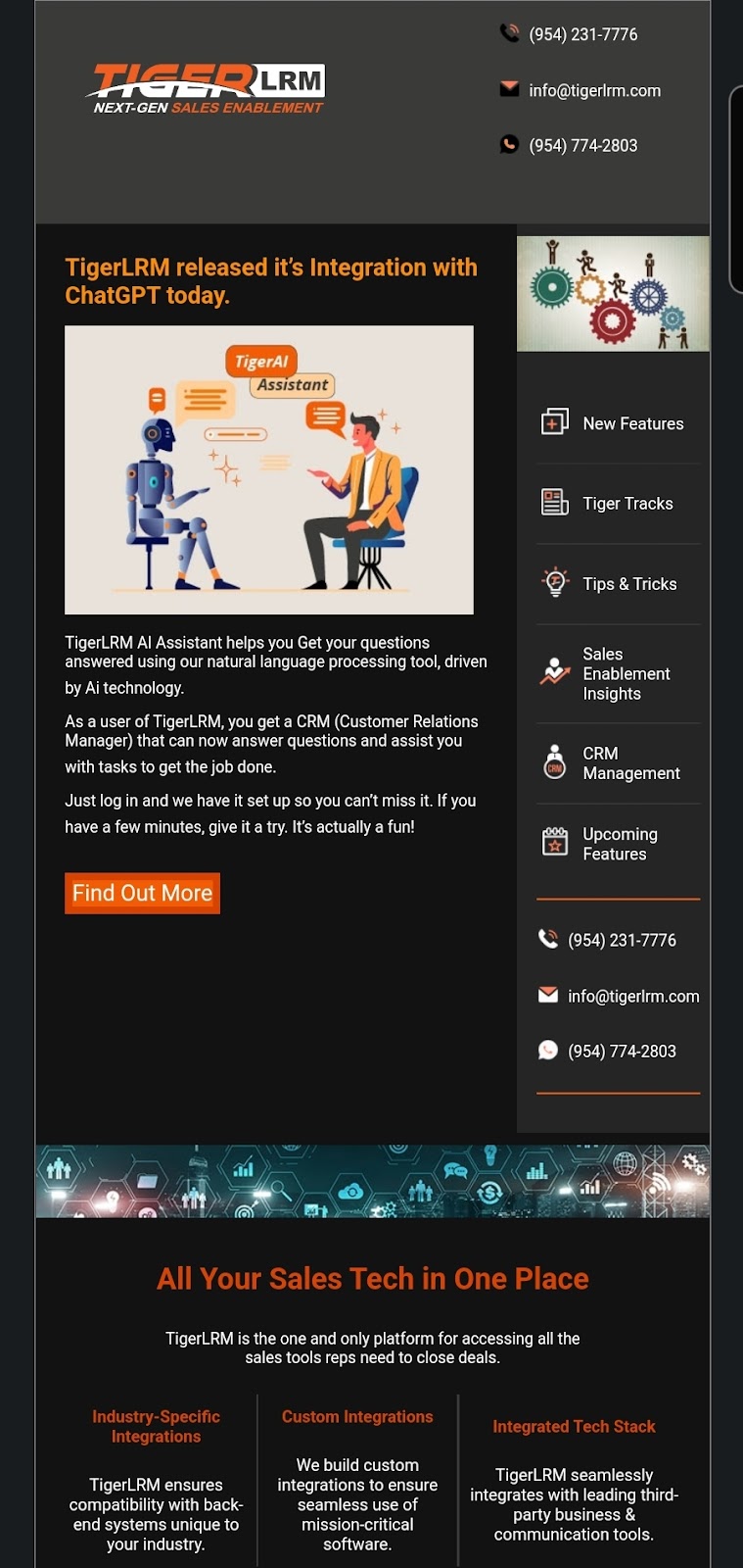 An email from TigerLRM