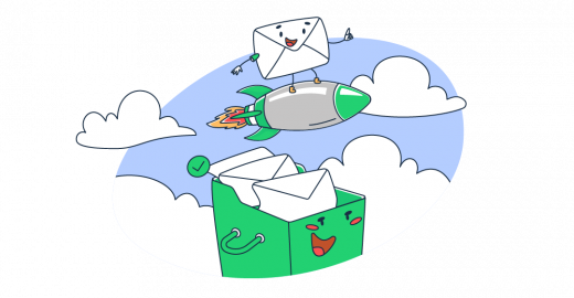 This is a symbolic graphic representation of best email marketing examples for an article that covers the topic in detail.