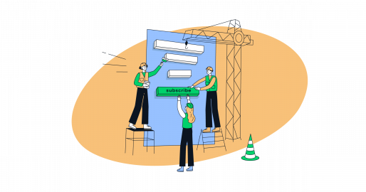 This image is a symbolic graphic representation of email list building tools for an article that covers the topic in detail.