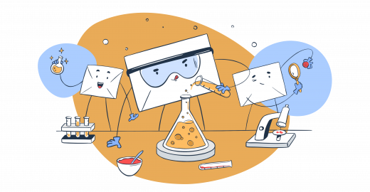 This is a featured image for an article on email test cases