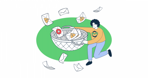 This image is a symbolic graphic representation of a email list cleaning for an article that covers the topic in detail.