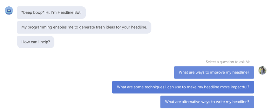 This is an image showing the Headline Analyzer by CoSchedule AI feature